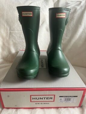 Hunter Original Green Rain Boots - Women’s Size 7